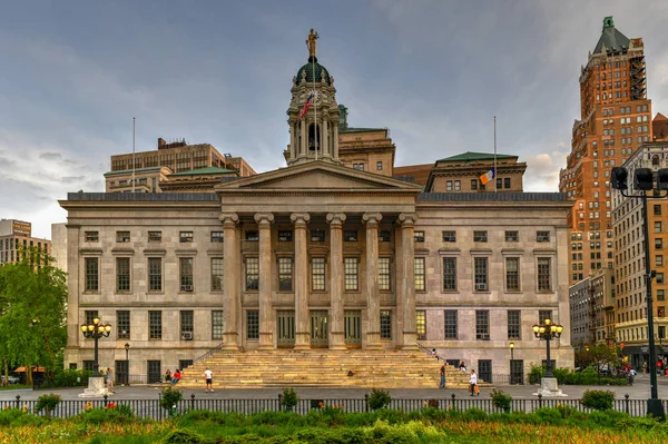 Brooklyn Borough Hall Nova Iorque Eua Construído 1848 Estilo Grego — Fotografia de Stock