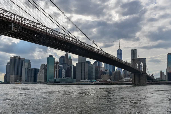 Vista Horizonte Nova York Partir Brooklyn Heights — Fotografia de Stock