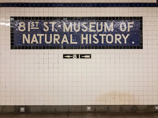 New York City Juni 2018 81St Gata Museum Natural History — Stockfoto
