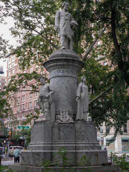 Τζουζέπε Βέρντι Μνημείο Στο Πάρκο Πλατεία Verdi Στην Πόλη Της — Φωτογραφία Αρχείου