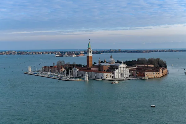 Luftaufnahme Der Kirche San Giorgio Maggiore Venedig Italien — Stockfoto