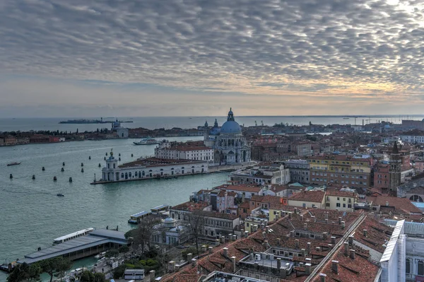 Grand Canal Und Basilica Santa Maria Della Salute Venedig Italien — Stockfoto