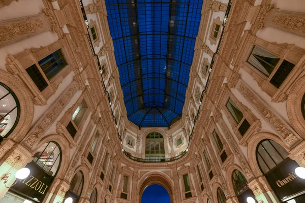 米兰维托利奥艾玛努艾拉 画廊在意大利米兰 这是意大利最古老的活跃购物中心和米兰的一个主要地标 意大利 — 图库照片