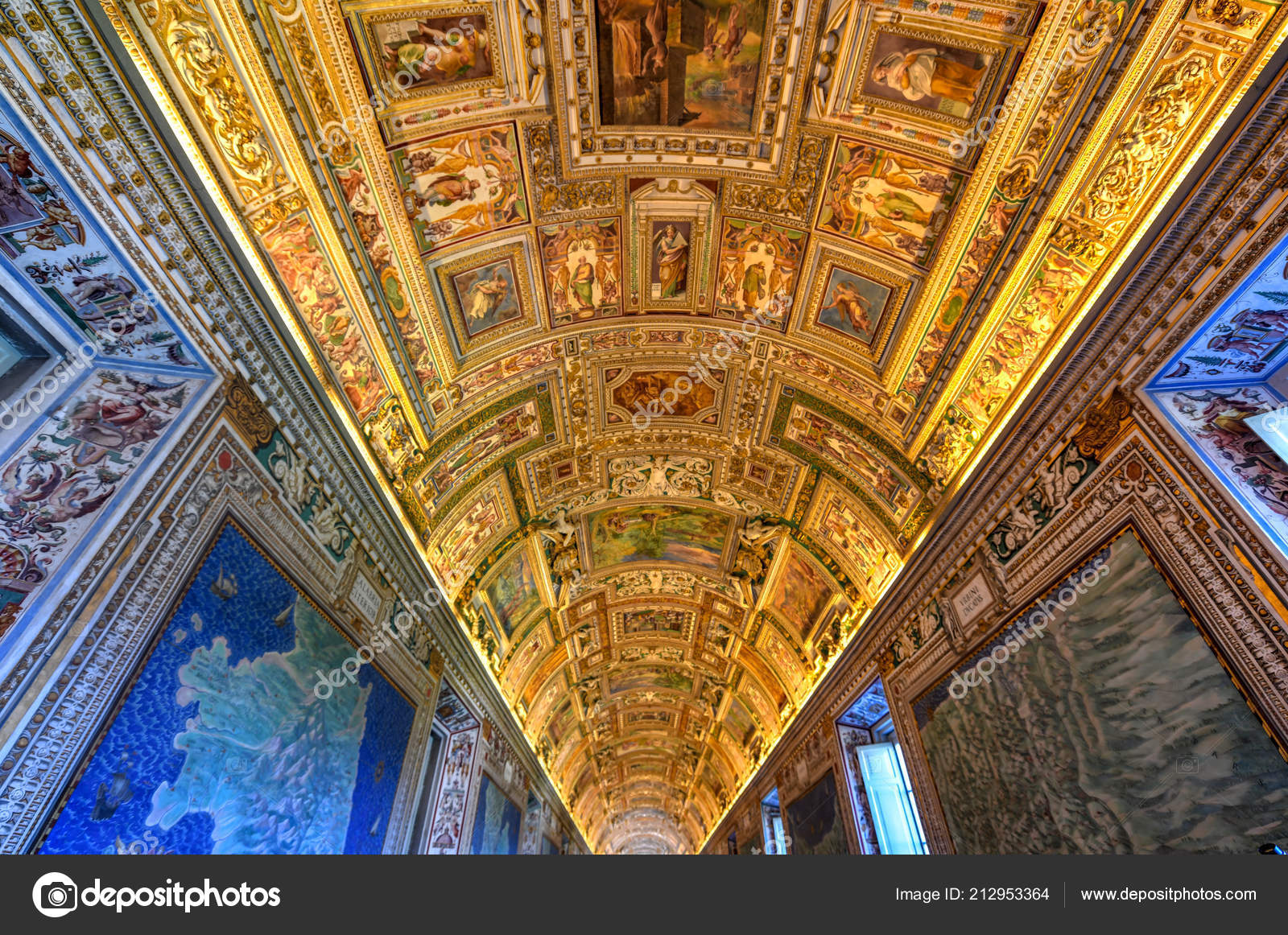 Gallery Ceiling Vatican Museum Vatican City Rome Italy