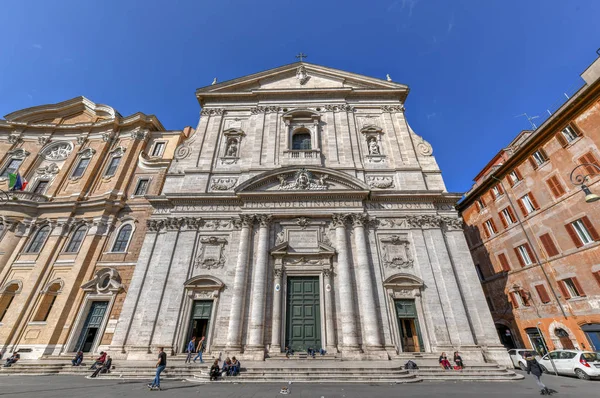 Rome Italy March 2018 Main Facade Church Parrocchia Santa Maria — Stock Photo, Image