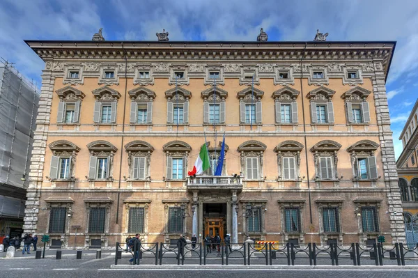 Rom Italien Mar 2018 Vackra Fascade Madama Palace Palazzo Madama — Stockfoto