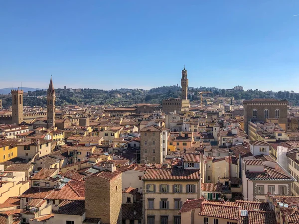Floransa Talya Palazzo Vecchio Arnolfo Kulede Havadan Görünümü — Stok fotoğraf