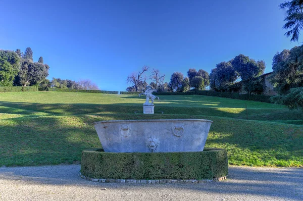 Ogrody Boboli Jest Park Florencja Włochy Czyli Zbiór Rzeźb Widuje — Zdjęcie stockowe