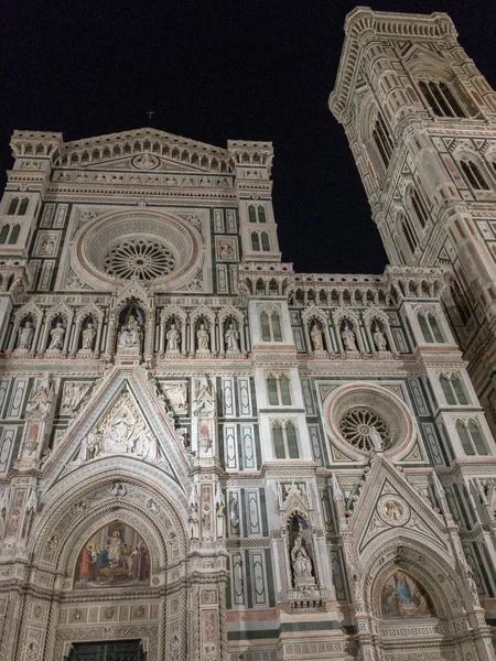 Duomo Santa Maria Del Fiore Geceleri Bargello Floransa Toskana Talya — Stok fotoğraf