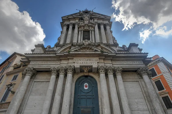 Church Saint Vincent Anastasius Trevi Santi Vincenzo Anastasio Trevi Rome — Stock Photo, Image