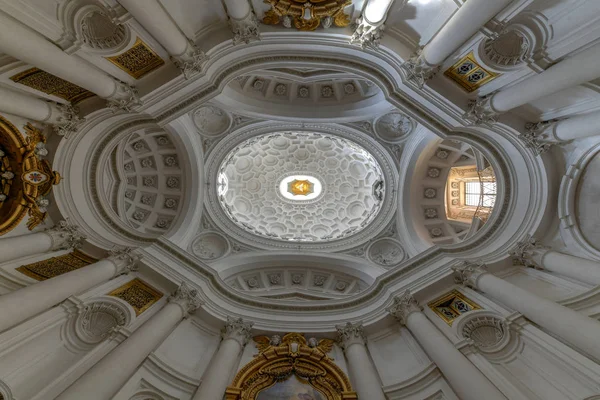 Rome Italie Mars 2018 Plafond Église San Carlo Alle Quattro — Photo