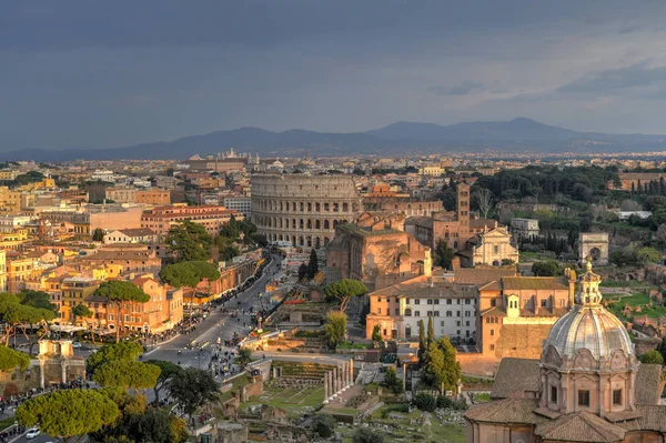 Colosseo Visto Dall Altare Della Patria Roma — Foto Stock