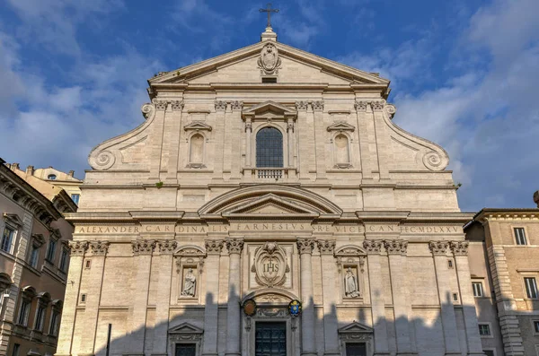 Church Gesu Rome Italy Mother Church Society Jesus Jesuits Catholic — Stock Photo, Image