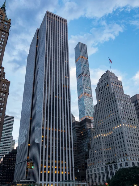Grattacieli Nel Centro Manhattan New York Durante Giorno — Foto Stock