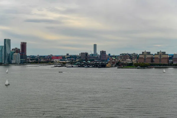 Panoramablick Auf Den Lackawanna Uhrturm Und Den Hoboken Bahnhof Von — Stockfoto