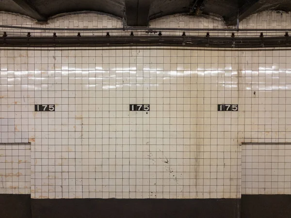 Nueva York Septiembre 2018 175Th Street Subway Station George Washington —  Fotos de Stock