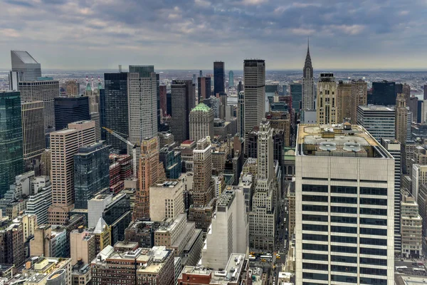 New York Taki Midtown Havadan Görünümü — Stok fotoğraf