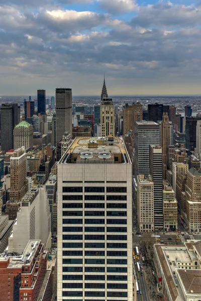 Vista Aérea Midtown Ciudad Nueva York — Foto de Stock