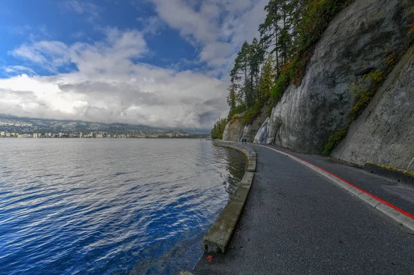 Vista Del Malecón Largo Del Stanley Park Vancouver Canadá — Foto de Stock