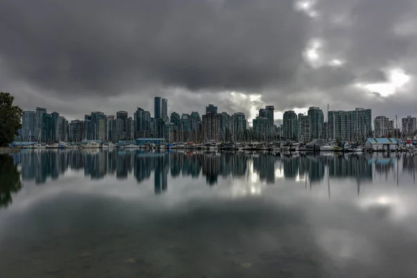 Panoramisch Uitzicht Downtown Vancouver Van Stanley Park Vancouver Canada — Stockfoto