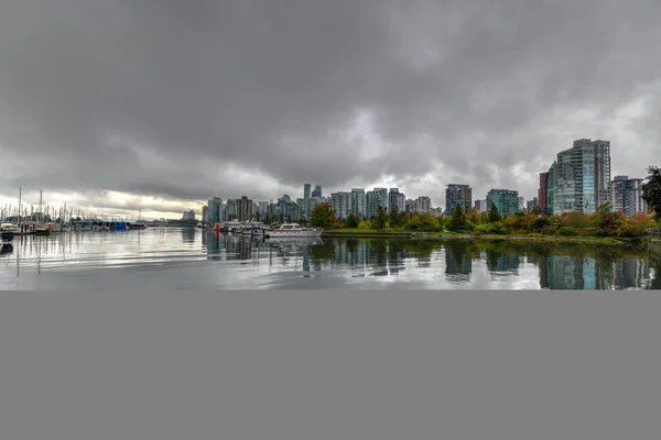 Vista Panorámica Del Centro Vancouver Desde Stanley Park Vancouver Canadá — Foto de Stock