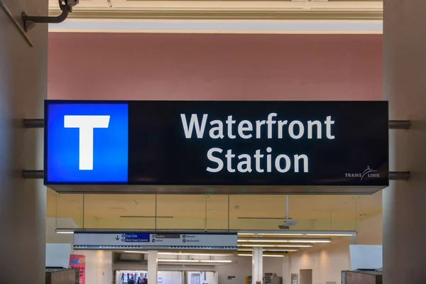 Vancouver September 2018 Haupttransitterminal Der Innenstadt Waterfront Station 1914 Von — Stockfoto