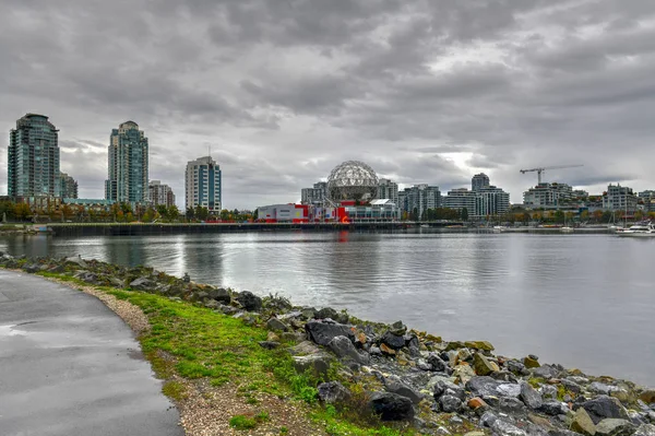 Vancouver Canada September 2018 Science World Waterkant Van False Creek — Stockfoto