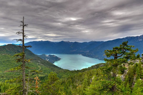 Lago Garibaldi Lago Alpino Della Columbia Britannica Canada Trova Vicino — Foto Stock
