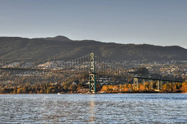 Lions Gate Bridge Stanley Parku Vancouveru Kanada Lions Gate Bridge — Stock fotografie