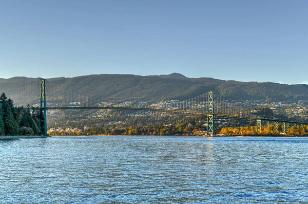 Леви Міст Ворот Видно Стенлі Парк Ванкувері Канада Леви Міст — стокове фото