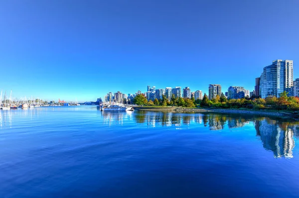 Ванкувер Downtown Skyline Дневное Время Стэнли Парка Канада — стоковое фото