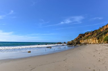 Güzel ve romantik El Matador devlet Beach Malibu, Güney Kaliforniya
