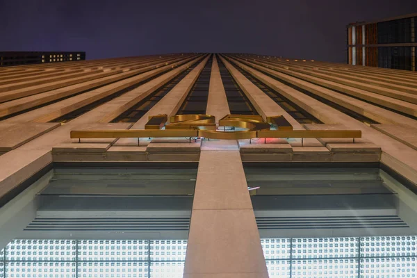 Vista Vertical Arranha Céu Escritório Midtown Manhattan Nova York Nyc — Fotografia de Stock