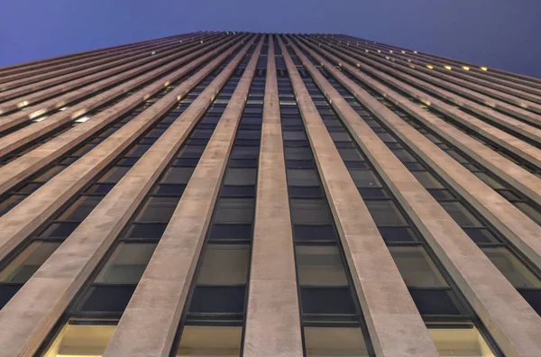 Vertical View Office Skyscraper Midtown Manhattan New York Nyc Usa — Stock Photo, Image