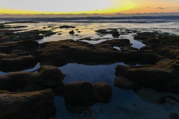 Paisaje Panorámico Panorámico Atardecer Las Lejanas Costas Jolla Océano Pacífico — Foto de Stock