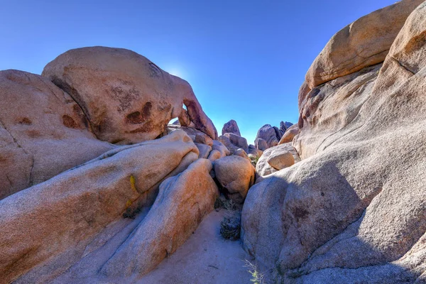 Beroemde Boog Rock Joshua Tree National Park Californië — Stockfoto