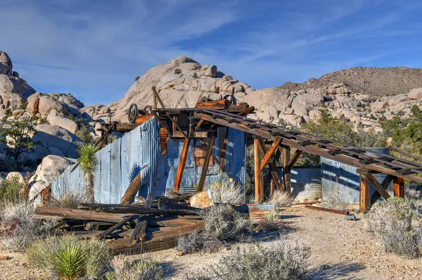 Equipo Prohibido Mina Largo Wall Street Mill Trail Joshua Tree —  Fotos de Stock