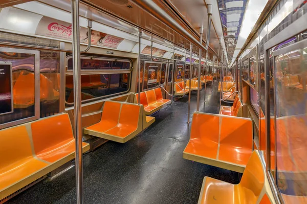 New York Dicembre 2018 Treno Vuoto Nel Sistema Trasporto New — Foto Stock