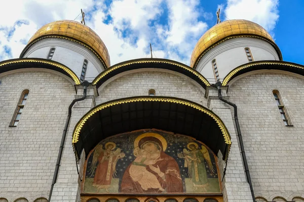 Mosca Russia Giugno 2018 Cattedrale Della Dormizione Piazza Duomo Mosca — Foto Stock