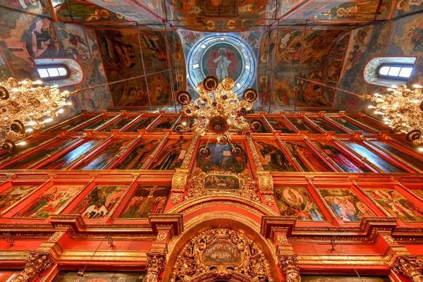Μόσχα Ρωσία Ιουνίου 2018 Εσωτερικό Του Καθεδρικού Ναού Του Ευαγγελισμού — Φωτογραφία Αρχείου