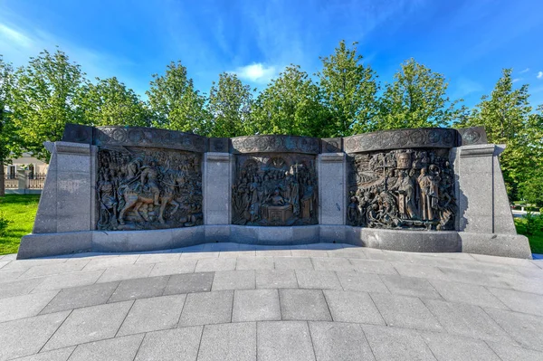 Monument Vladimir Great Prince Vladimir Baptist Russia Borovitskaya Square Moscow — ストック写真