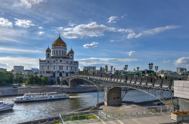 Katedral Mesih'in Savior, Rus Ortodoks Katedrali, Moskova, Rusya.