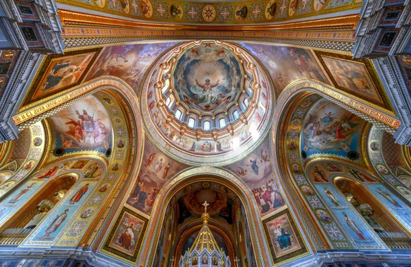 Moscú Rusia Junio 2018 Interior Catedral Cristo Salvador Una Catedral — Foto de Stock