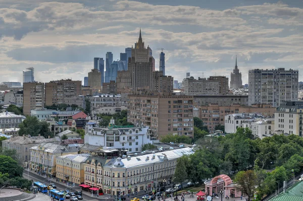 Vista Panorámica Del Horizonte Del Centro Moscú Rusia — Foto de Stock