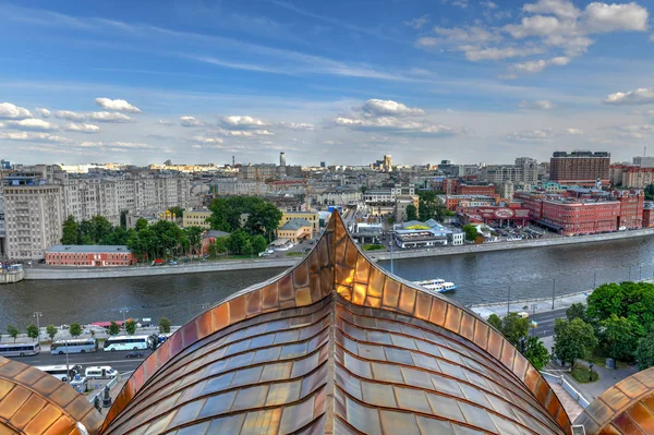 Panoramiczny Widok Panoramę Centrum Miasta Moskwy Rosji — Zdjęcie stockowe