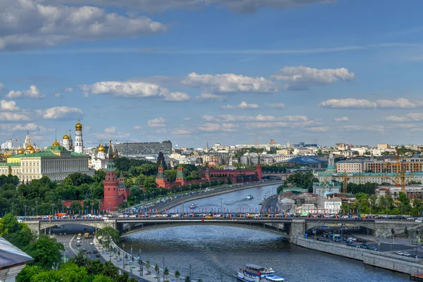 Vista Panorámica Del Horizonte Del Centro Moscú Rusia —  Fotos de Stock