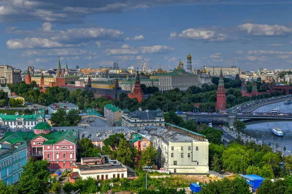 Blick Auf Die Skyline Des Moskauer Stadtzentrums Russland — Stockfoto