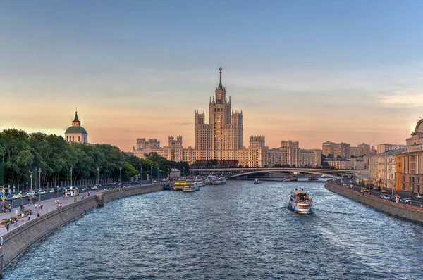Kotelnicheskaya Damm Gebäude Ein Mehrfamilienhaus Moskau Russland Ist Einer Von — Stockfoto