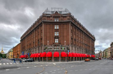 Saint Petersburg, Rusya - 30 Haziran 2018: Hotel Astoria, St. Petersburg. Astoria, St. Petersburg, Rusya'nın en lüks otel.