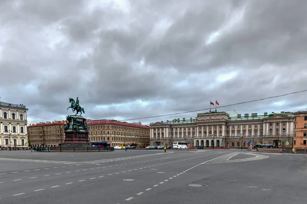 Petersburg Rosja Czerwca 2018 Konny Pomnik Mikołaja 1859 Sankt Petersburgu — Zdjęcie stockowe